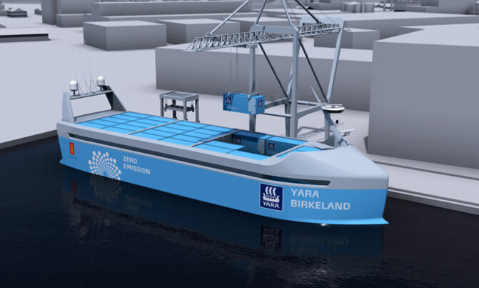 Norway to build first self-sailing electric cargo ship Norway to build first self-sailing electric cargo ship