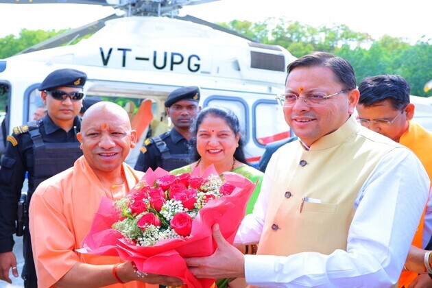 CM Yogi Adityanath visits ancestral village; joins CM Dhami for development push in Uttarakhand