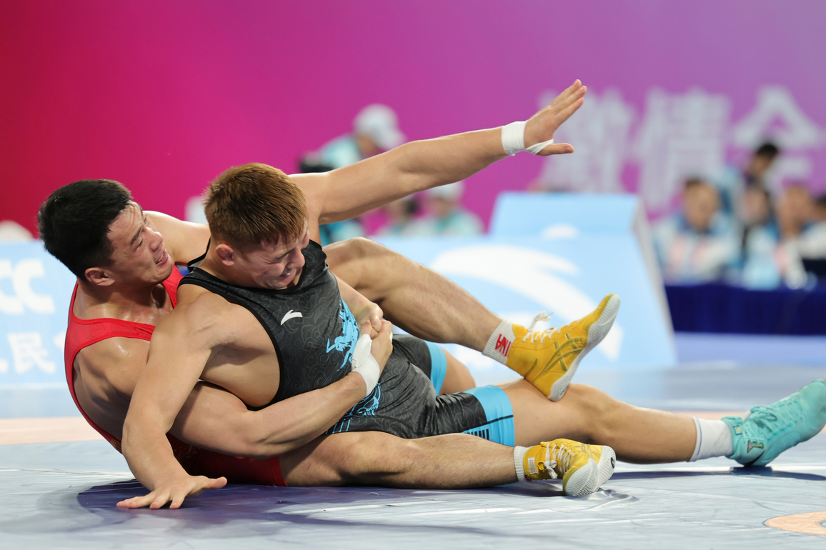 (SP)CHINA-15TH NATIONAL GAMES-WRESTLING-GRECO ROMAN-MEN'S 97KG-FINAL (CN)