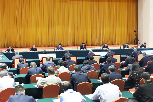 CHINA-BEIJING-WANG HUNING-MEETING-YELLOW RIVER BASIN-CONSERVATION-DEVELOPMENT (CN)