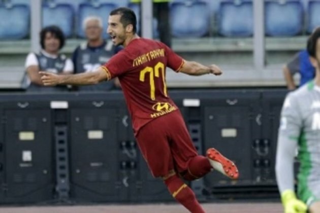 Mkhitaryan scores debut goal after Roma move