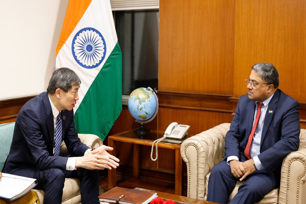 MEA Secretary (West) Sibi George meets UNDP Acting Administrator Haoliang Xu, discusses India-UNDP collaboration