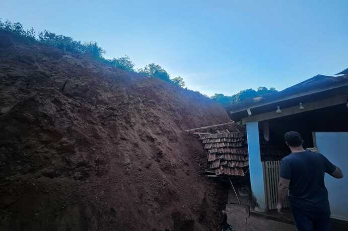 Rejeitos de minério no deslizamento da pilha Satinoco, da Jaguar, atingiram casa