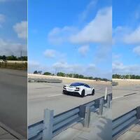 Ferrari F8 Tributo Driver Wrecks at Cars and Coffee Event