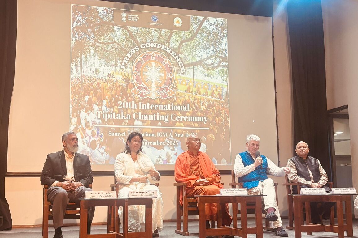 Buddhist groups from across India come together to organise 20th Annual International Tipitaka Chanting Ceremony
