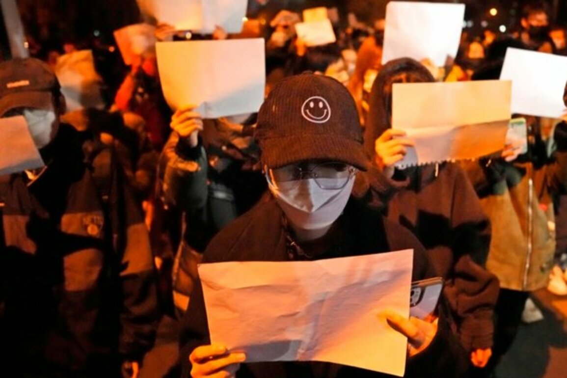 China Blames Foreigners for Inciting Protests