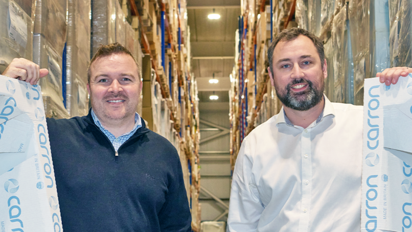 James McMorrine, Carron Managing Director, and Chris Dodds, Davroc Managing Director