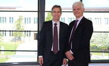 Newcrest Mining executive general manager, public affairs and social performance, Ian Kemish and UQ vice-chancellor and president Professor Peter Høj