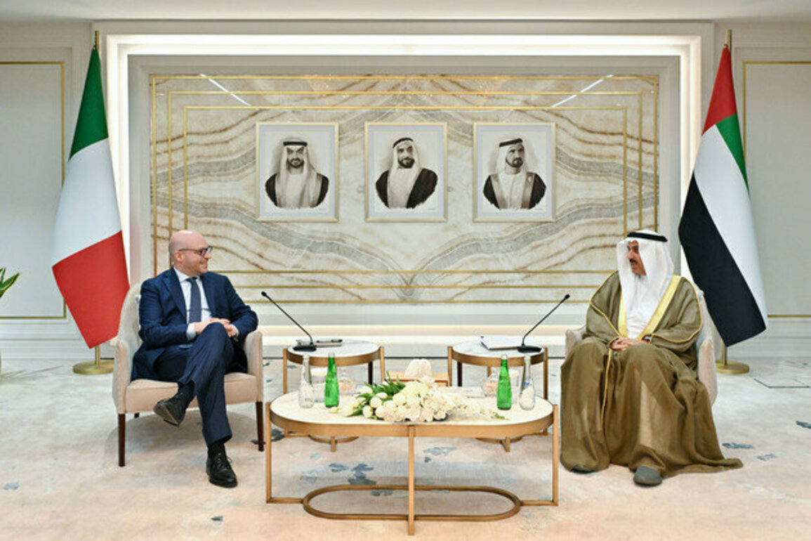 Saqr Ghobash, President of Italy's Chamber of Deputies discuss parliamentary cooperation