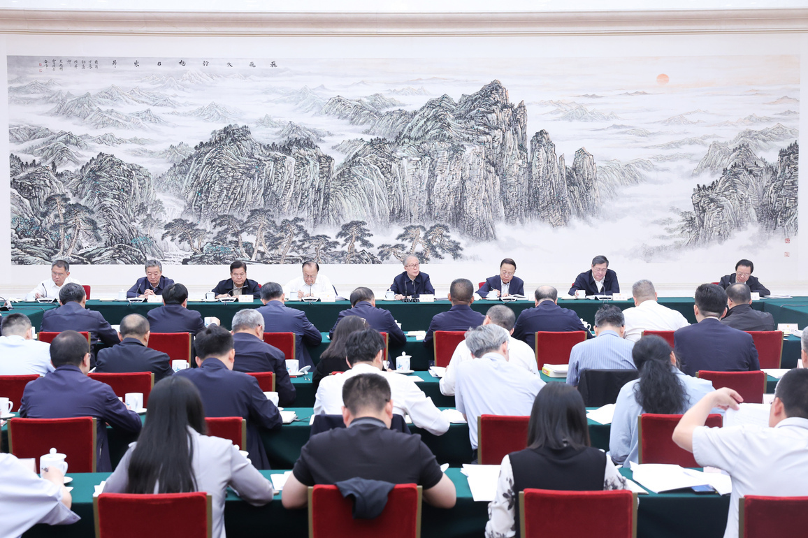 CHINA-BEIJING-LI HONGZHONG-FOOD SECURITY LAW ENFORCEMENT-INSPECTION TEAM-PLENARY MEETING (CN)