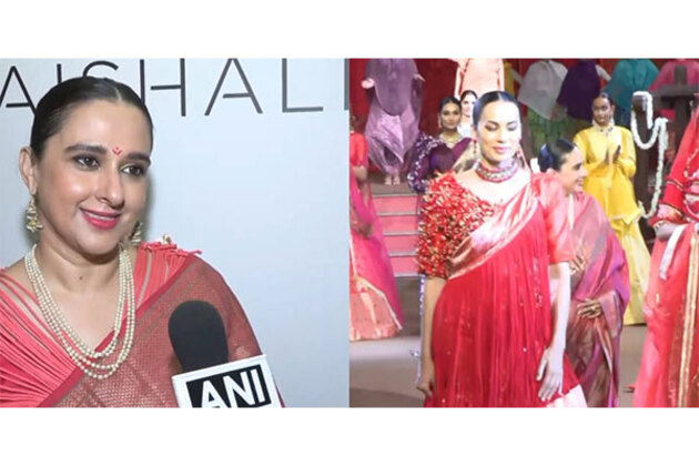 Radhikaraje Gaekwad stuns in century-old Paithani sari at 'Naad' couture showcase