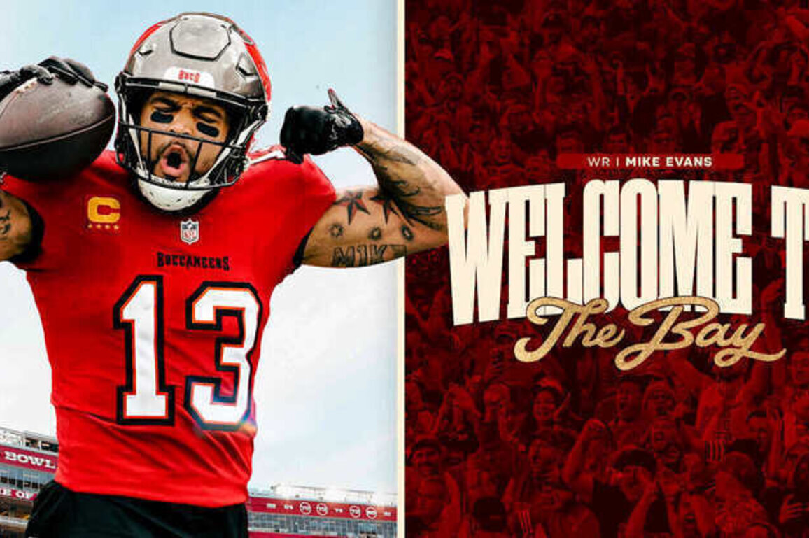 49ers Sign Six-Time Pro Bowl WR Mike Evans to Three-Year Deal