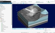  Geometry for the SLOPE3D analysis was easily created by connecting with a Leapfrog geological model