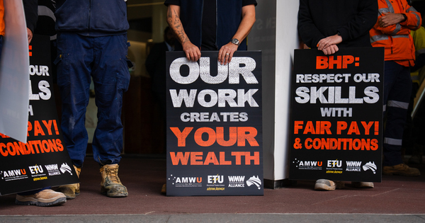 Port Hedland strike tarnishes BHP results