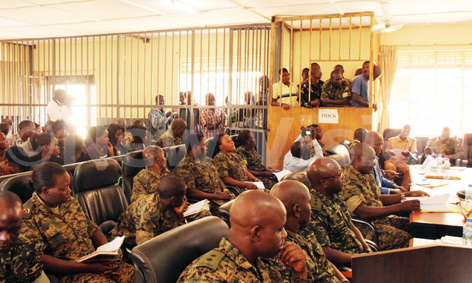 Kabaziguruka co-accused object to ranks in court Kabaziguruka co-accused object to ranks in court