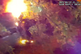 I got you, brother shows N.J. officers pull man from burning vehicle