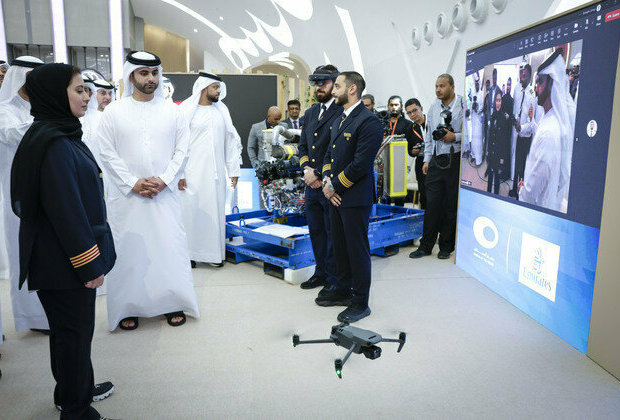 Mansoor bin Mohammed attends inaugural Aviation Future Week