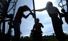  Oil workers in Indonesia