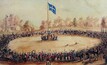  The Eureka Stockade in Ballarat, Victoria on December 1854 started due to the introduction of licence fees for gold miners, who saw it as plain robbery. 
