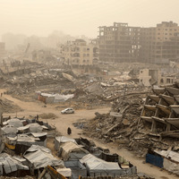 MIDEAST-GAZA-DUST STORM