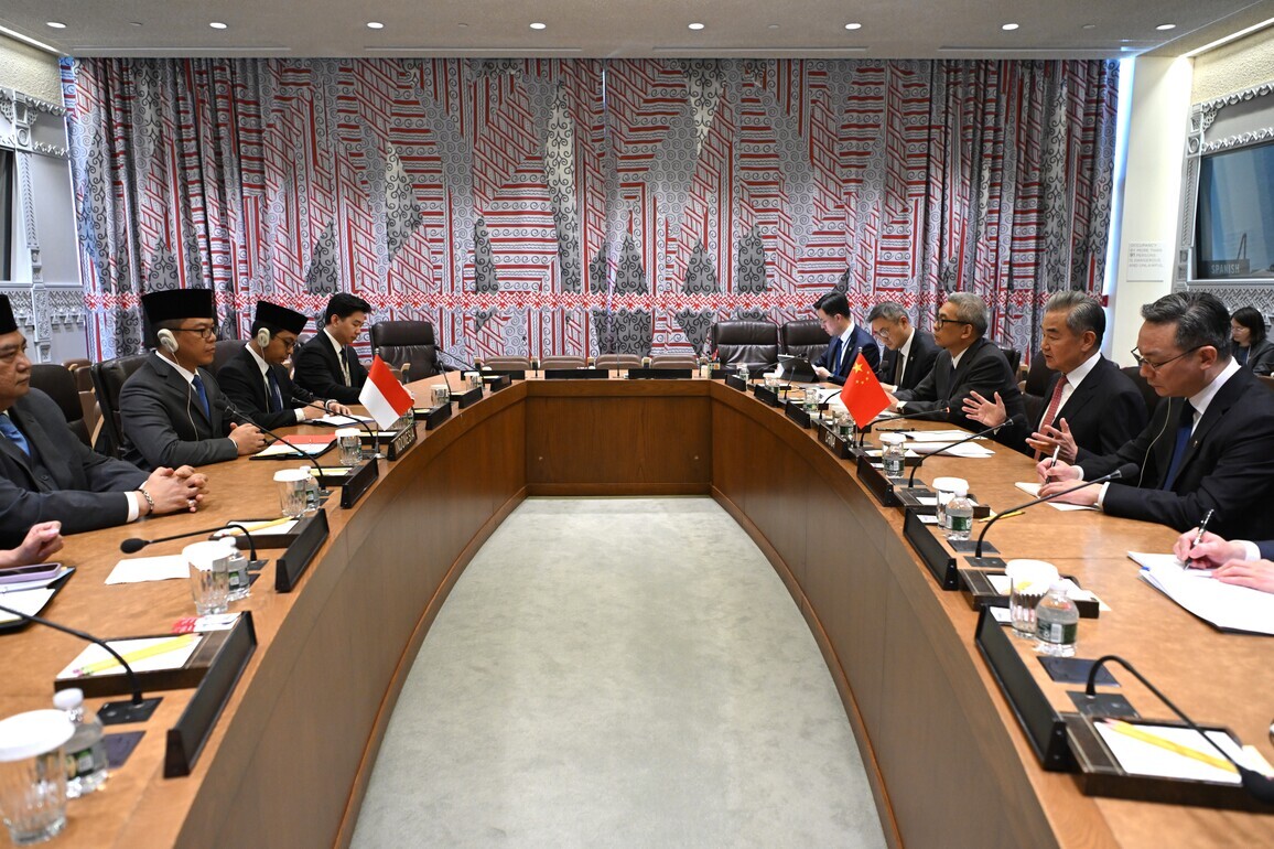 UN-CHINA-WANG YI-INDONESIA-FM-MEETING