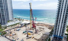 To meet the demands of building two 60-story high towers on Miami’s beachfront Keller is installing CFA piles at depths of up to 200ft