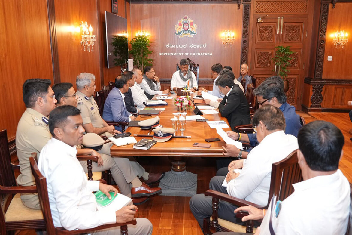 Karnataka CM DK Shivakumar chairs meeting on Cauvery water situation amid CWMA orders