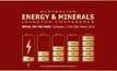 Energy and Minerals conference begins tomorrow in Brisbane 