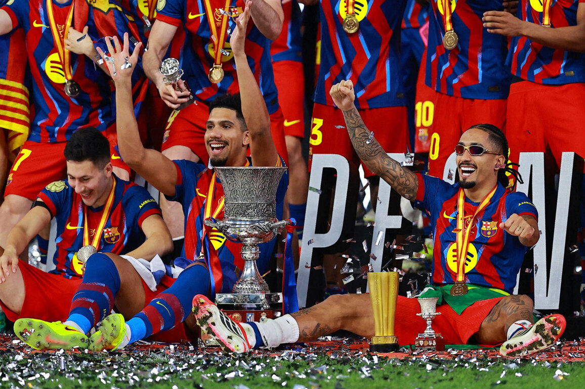 Raphinha, Lewandowski shine as Barcelona edge Real Madrid 3-2 in Spanish Super Cup final