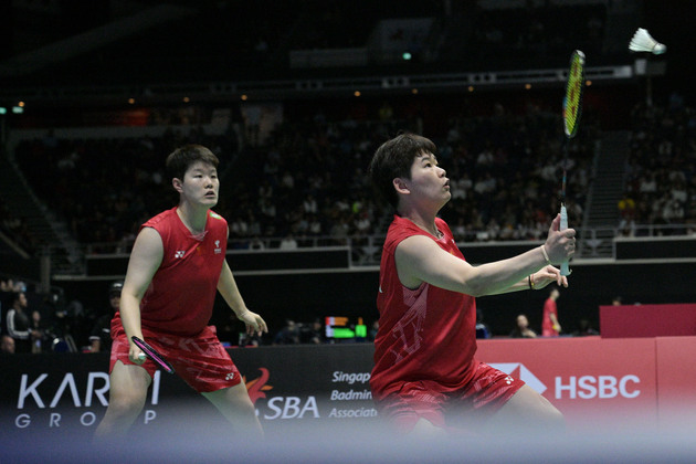 (SP)SINGAPORE-BADMINTON-SINGAPORE OPEN-WOMEN'S DOUBLES