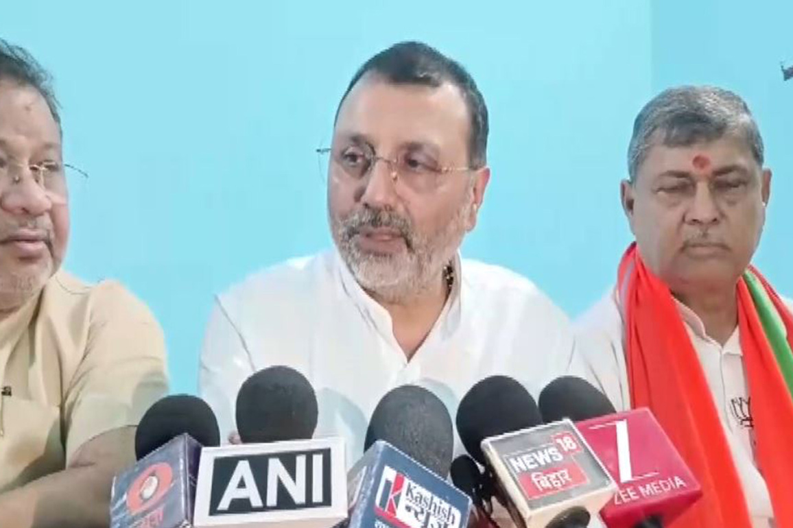 "Bigger wave is visible here": BJP's Nishikant Dubey claims strong NDA support in Bihar election