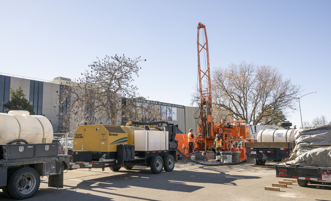 When drilling began for a geothermal energy project at Denver Museum of Nature & Science, no one expected to discover a fossilised dinosaur bone