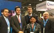 Sinésio Campos, presidente do Parlamento Amazônico, ao centro da foto, junto de outros representantes da delegação oficial do Brasil no PDAC