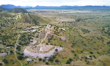  Helikon 1 pit surrounded by historical lepidolite stockpiles and waste dumps