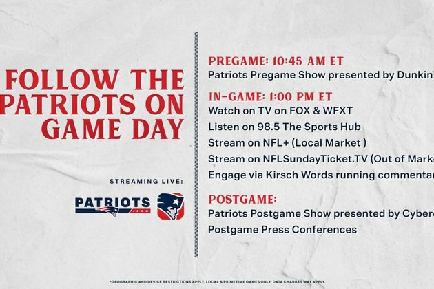 How to Watch/Listen: Ravens at Patriots
