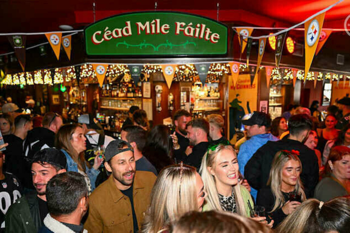 Irish eyes were smiling