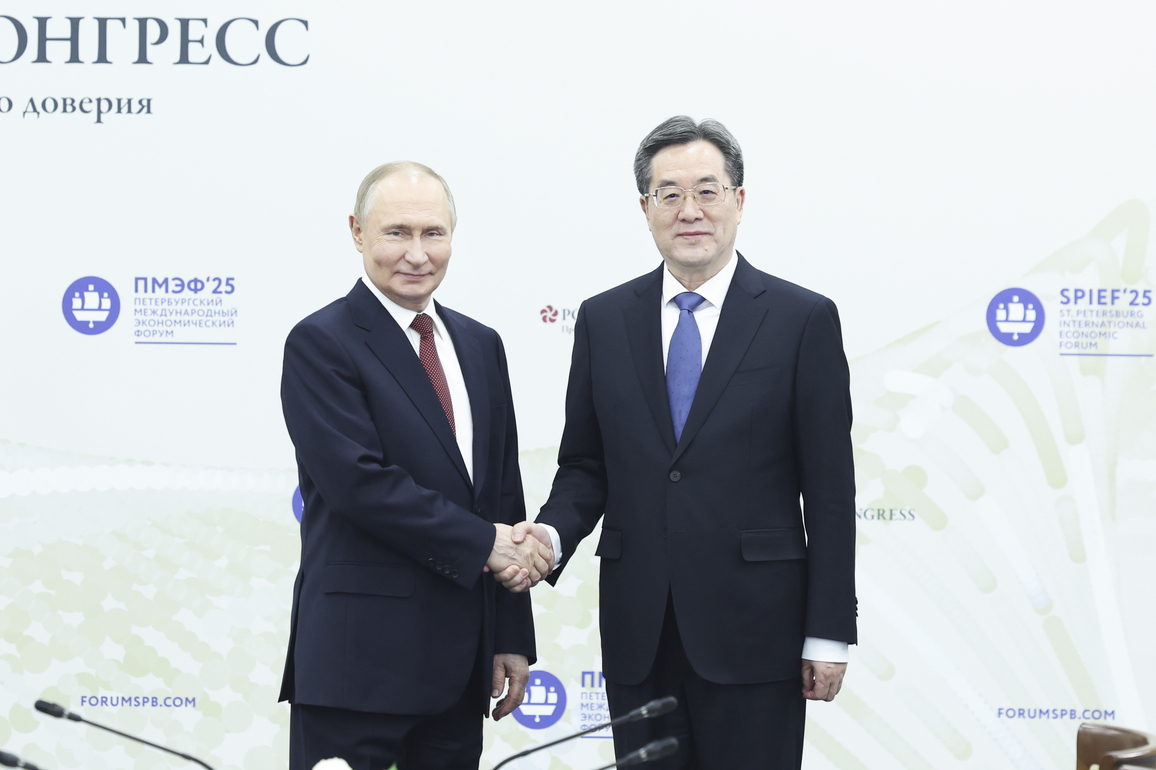 RUSSIA-ST. PETERSBURG-DING XUEXIANG-PUTIN-MEETING