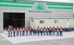The operations team at Bacanora Lithium's Sonora pilot plant in Mexico