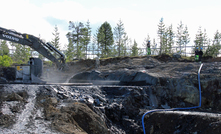  Talga's Vittangi graphite being cut. Credit: Talga