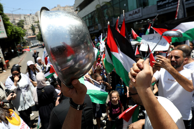 MIDEAST-NABLUS-DEMONSTRATION