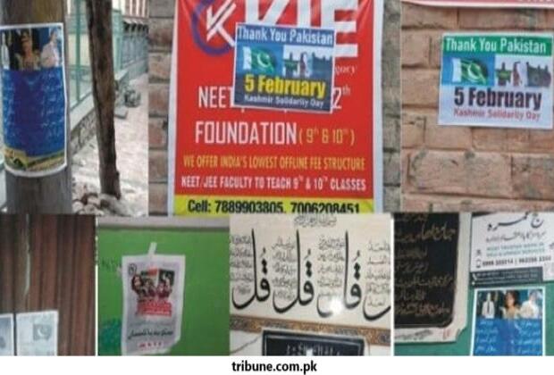 "Thank You, Pakistan" posters appear in Indian-occupied Kashmir