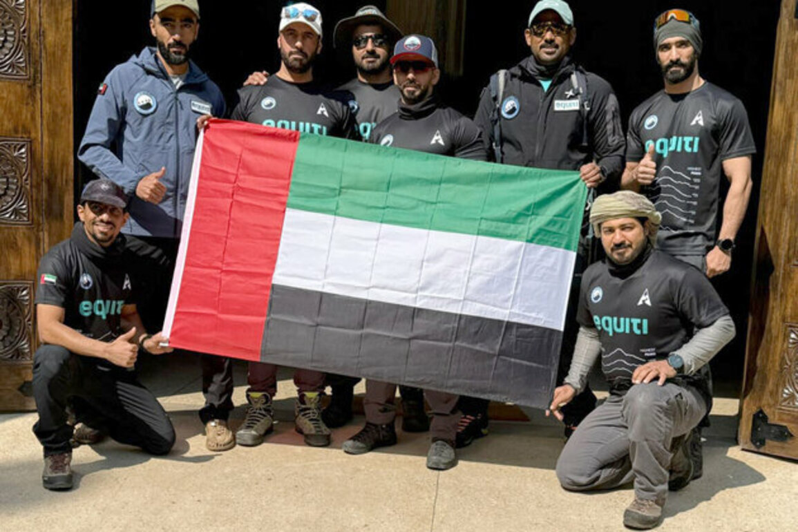 Young Emiratis raise UAE flag on Mount Kilimanjaro, highest peak in Africa