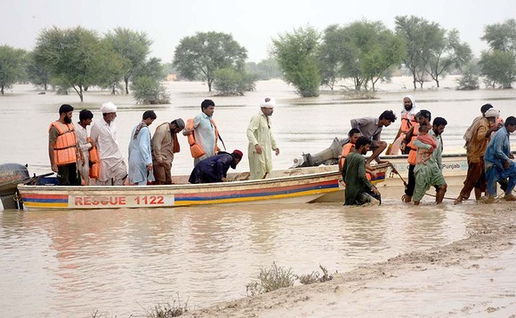 Crops destroyed in Pakistani floods