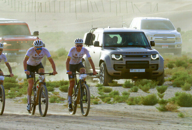 Mohammed bin Rashid attends Al Salam Cycling Championship's Desert Race at Al Marmoom Conservation Reserve