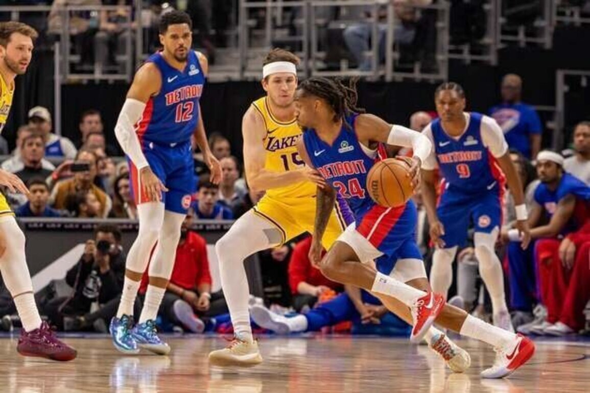 Behind Daniss Jenkins' career night, Pistons end Lakers' win streak