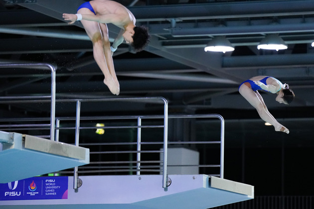 (SP)GERMANY-BERLIN-RHINE-RUHR 2025-FISU WORLD UNIVERSITY GAMES-DIVING-MIXED 10M