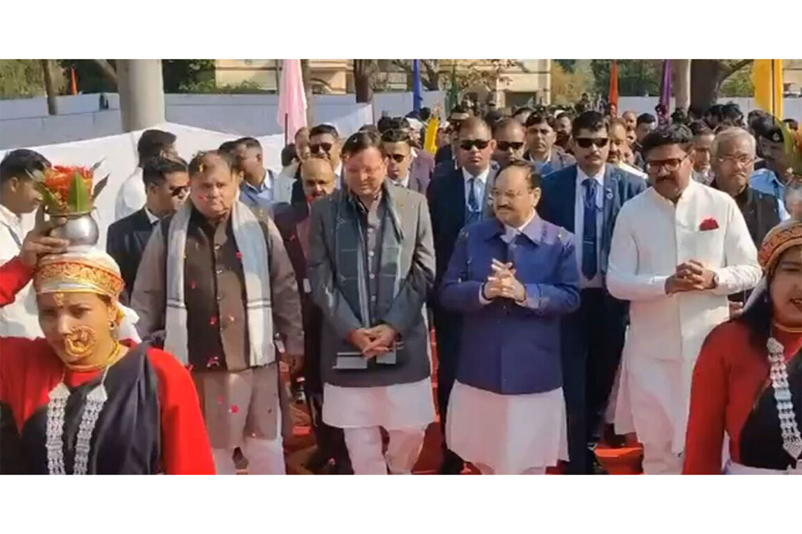 Uttarakhand CM, JP Nadda attend 8th convocation of Swami Rama Himalayan University in Dehradun