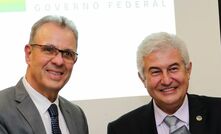 Ministro Bento Albuquerque com novo ministro da Agricultura, Marcos Pontes/Divulgação