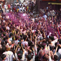 Foreign tourists bask in Holi celebration in Kathmandu