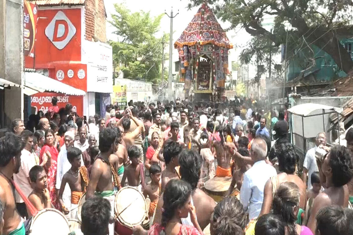 Devotees throng on streets to celebrate Grand Chariot Festival at Uyyakondan Thirumalai Ujjivanathar Temple in Tiruchirappalli